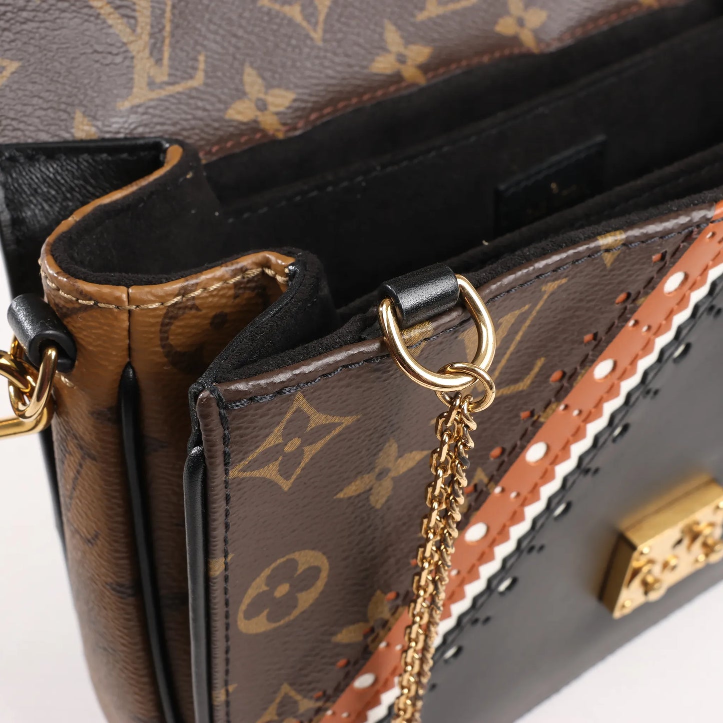 Louis Vuitton Monogram Reverse Pochette Metis MM 2Way Handbag M43488