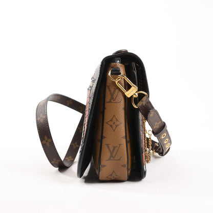 Louis Vuitton Monogram Reverse Pochette Metis MM 2Way Handbag M43488