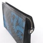 Louis Vuitton Pochette Voyage Damier Graphite Clutch in Black x Blue N62260