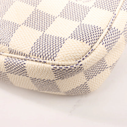 Louis Vuitton Damier Azur Pochette Accessoire Handbag in Beige N41207