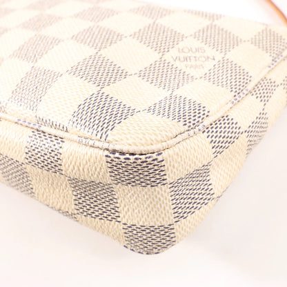 Louis Vuitton Pochette Accessoire Damier Azur Handbag in Beige N41207