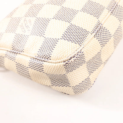 Louis Vuitton Pochette Accessoire Damier Azur Handbag in Beige N41207