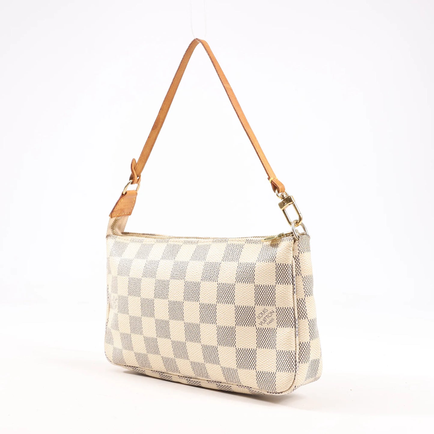 Louis Vuitton Pochette Accessoire Damier Azur Handbag in Beige N41207