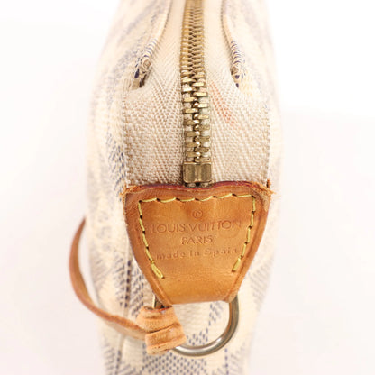 Louis Vuitton Pochette Accessoire Damier Azur Handbag in Beige N41207