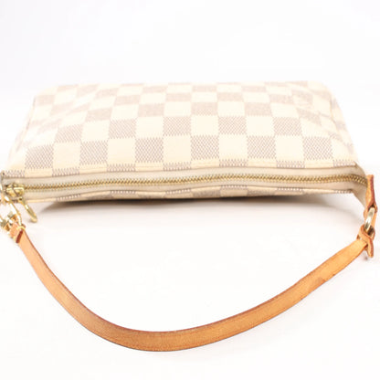 Louis Vuitton Pochette Accessoire Damier Azur Handbag in Beige N41207