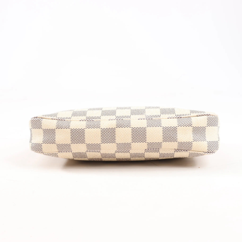 Louis Vuitton Pochette Accessoire Damier Azur Handbag in Beige N41207