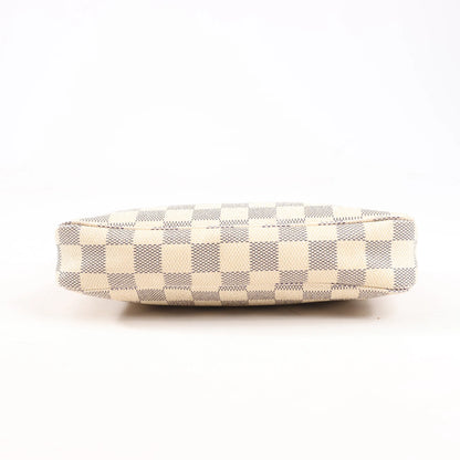 Louis Vuitton Pochette Accessoire Damier Azur Handbag in Beige N41207