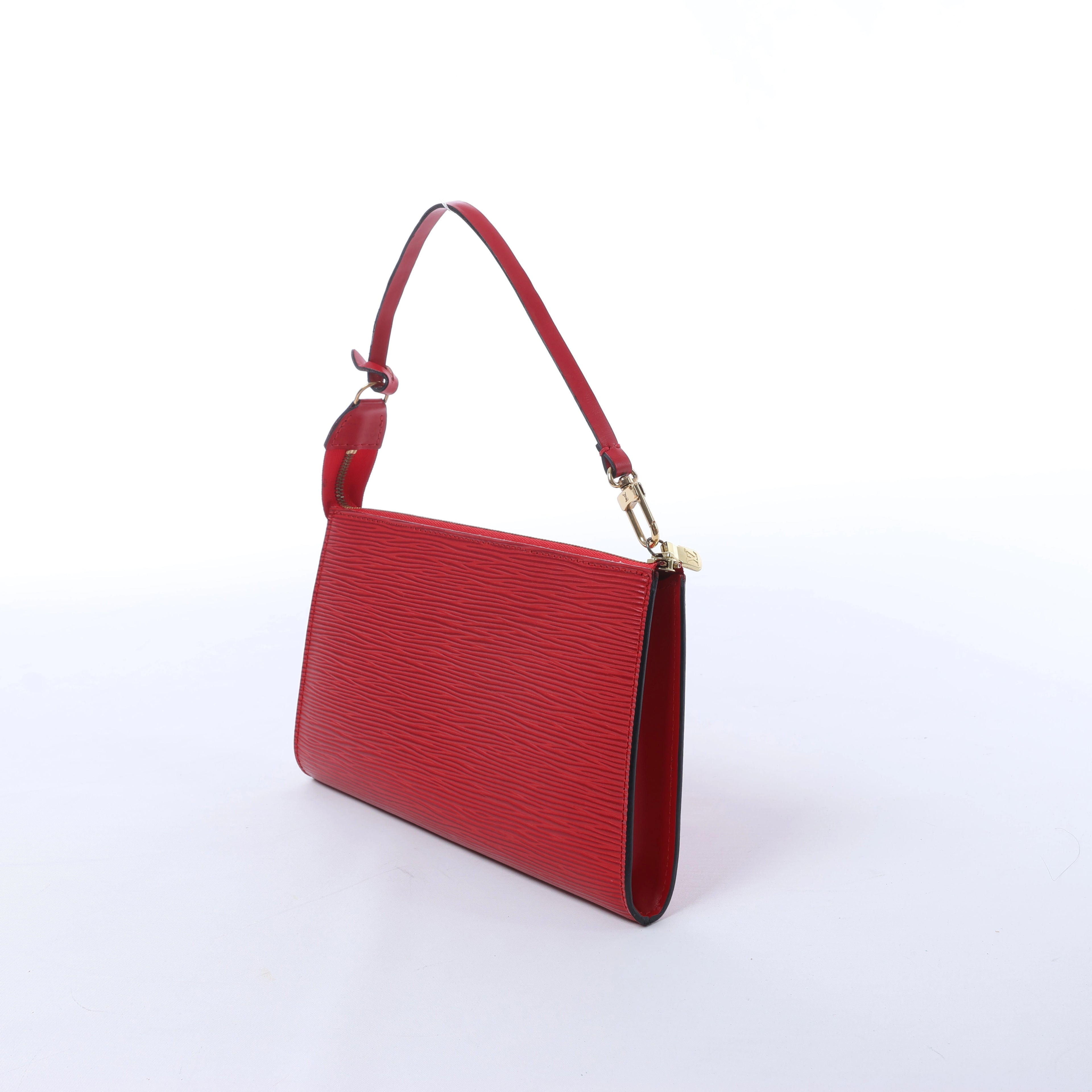 Louis Vuitton Pochette Accessoire Epi Leather Handbag in Red M52947