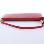 Louis Vuitton Pochette Accessoire Epi Leather Handbag in Red M52947