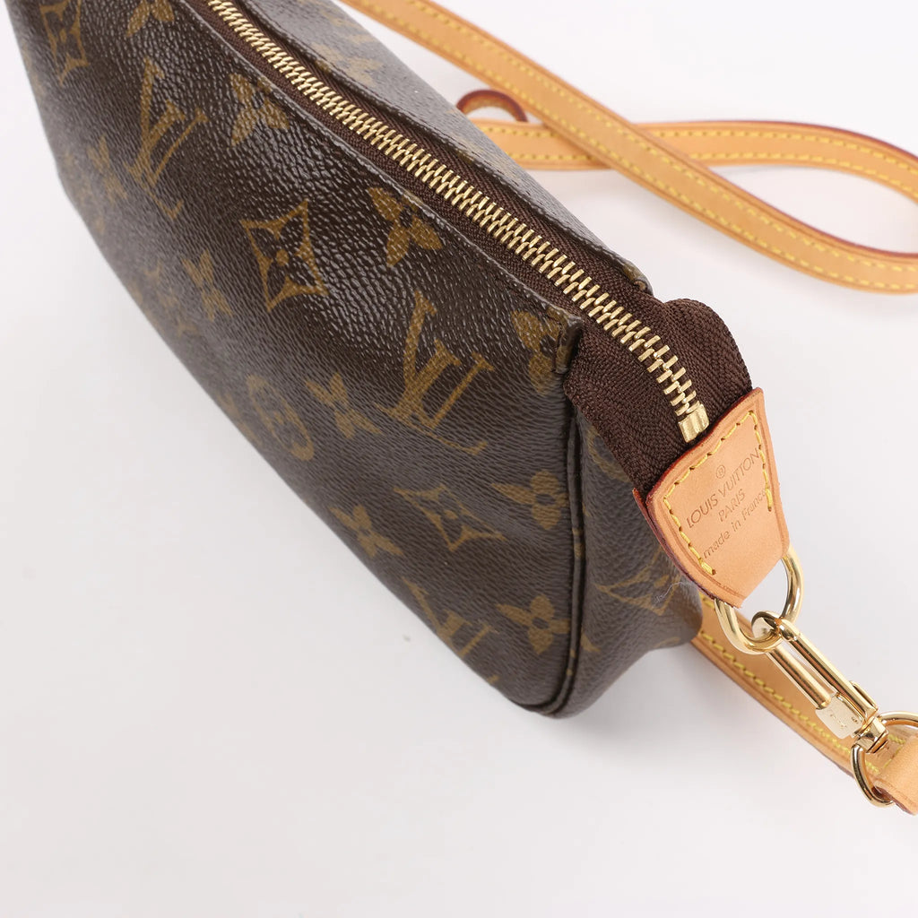 Louis Vuitton Pochette Accessoir Monogram Canvas Crossbody Bag in Brown M51980