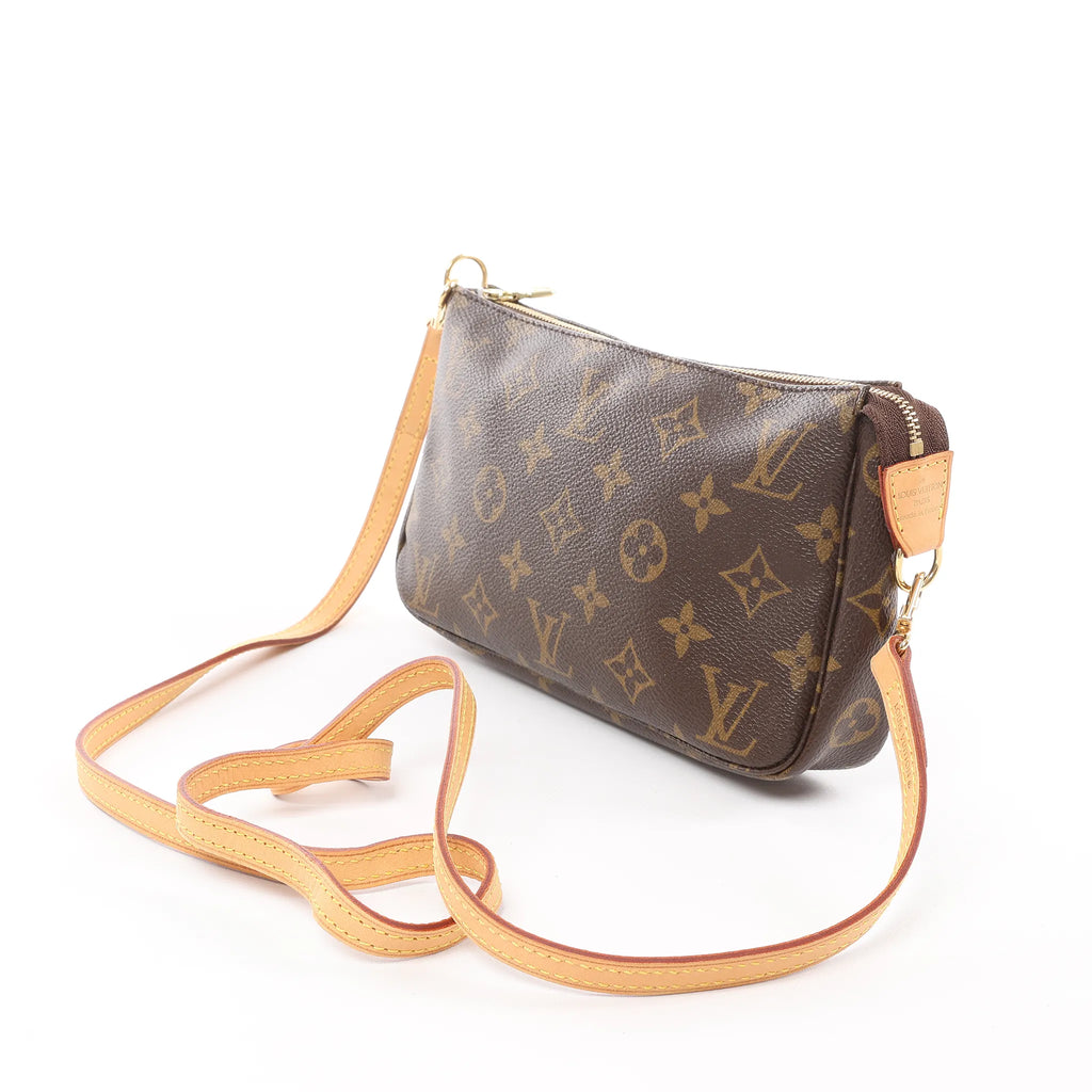 Louis Vuitton Pochette Accessoir Monogram Canvas Crossbody Bag in Brown M51980