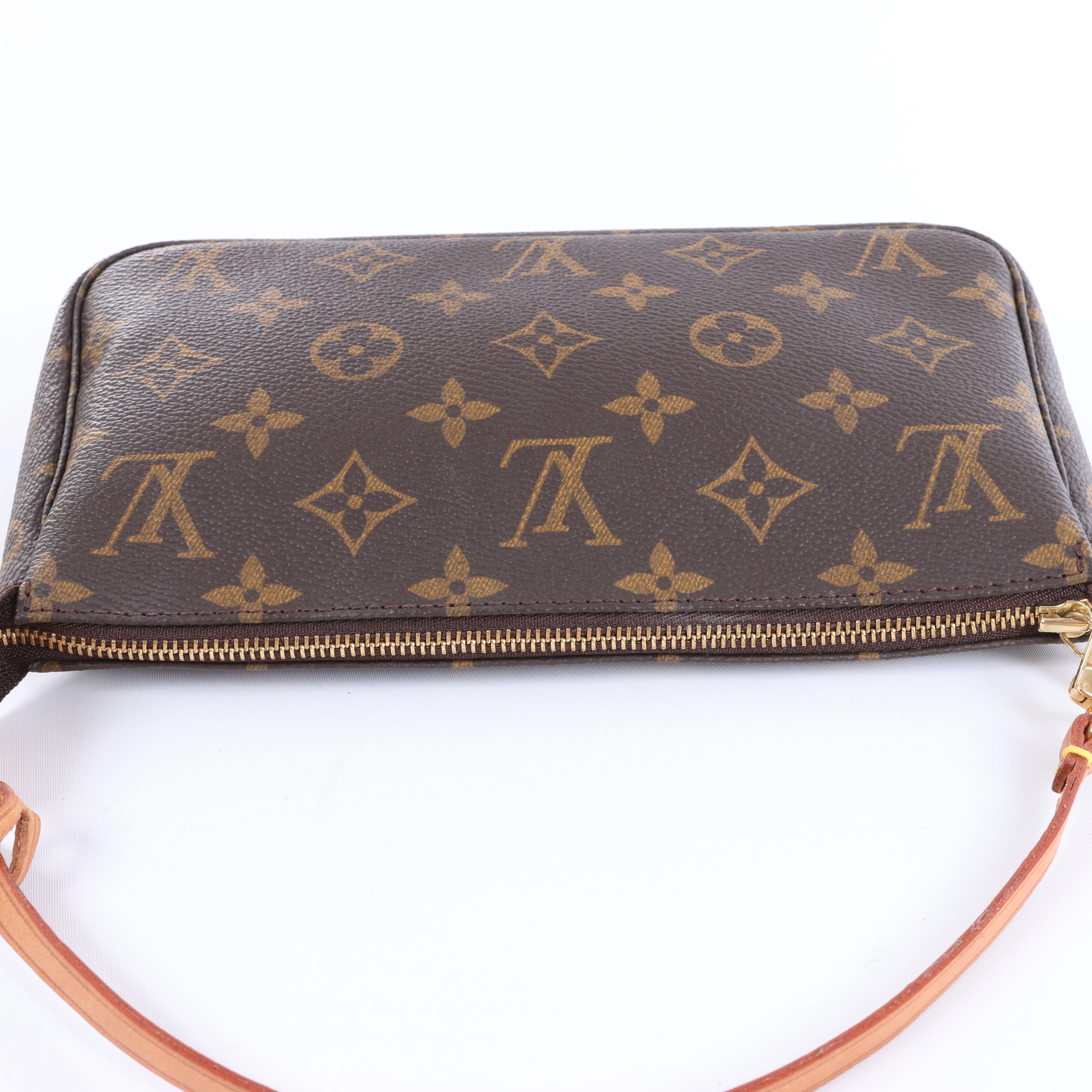 Louis Vuitton Pochette Accessoir Monogram Canvas Handbag in Brown M51980