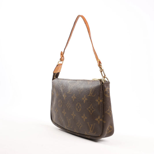 Louis Vuitton Pochette Accessoir Monogram Canvas Handbag in Brown M51980