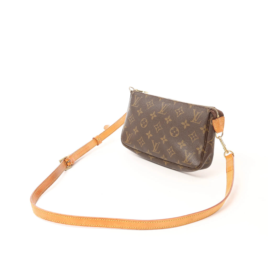 Louis Vuitton Pochette Accessoir Monogram Canvas Crossbody Bag in Brown M51980
