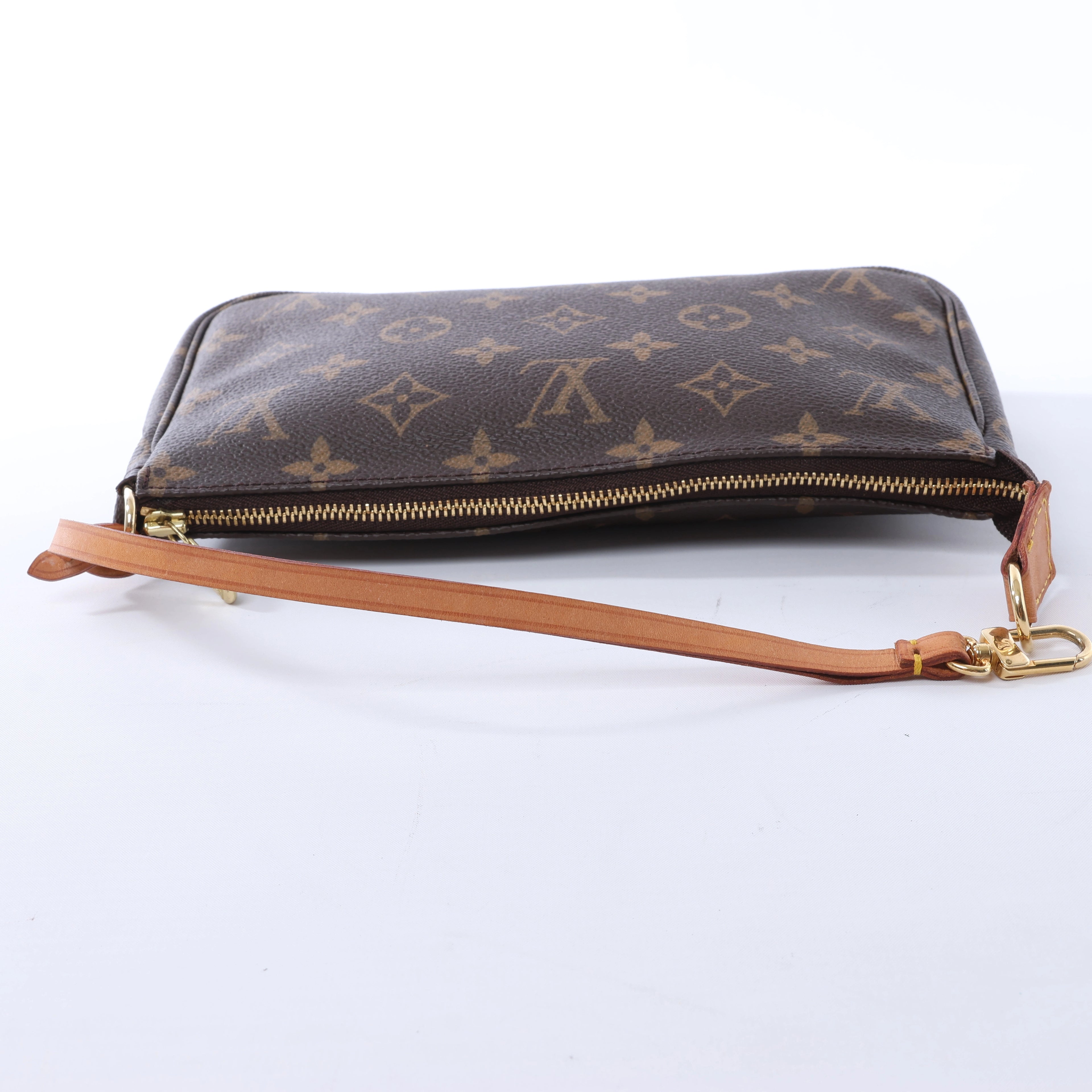Louis Vuitton Pochette Accessoire Monogram Canvas Handbag in Brown M51980
