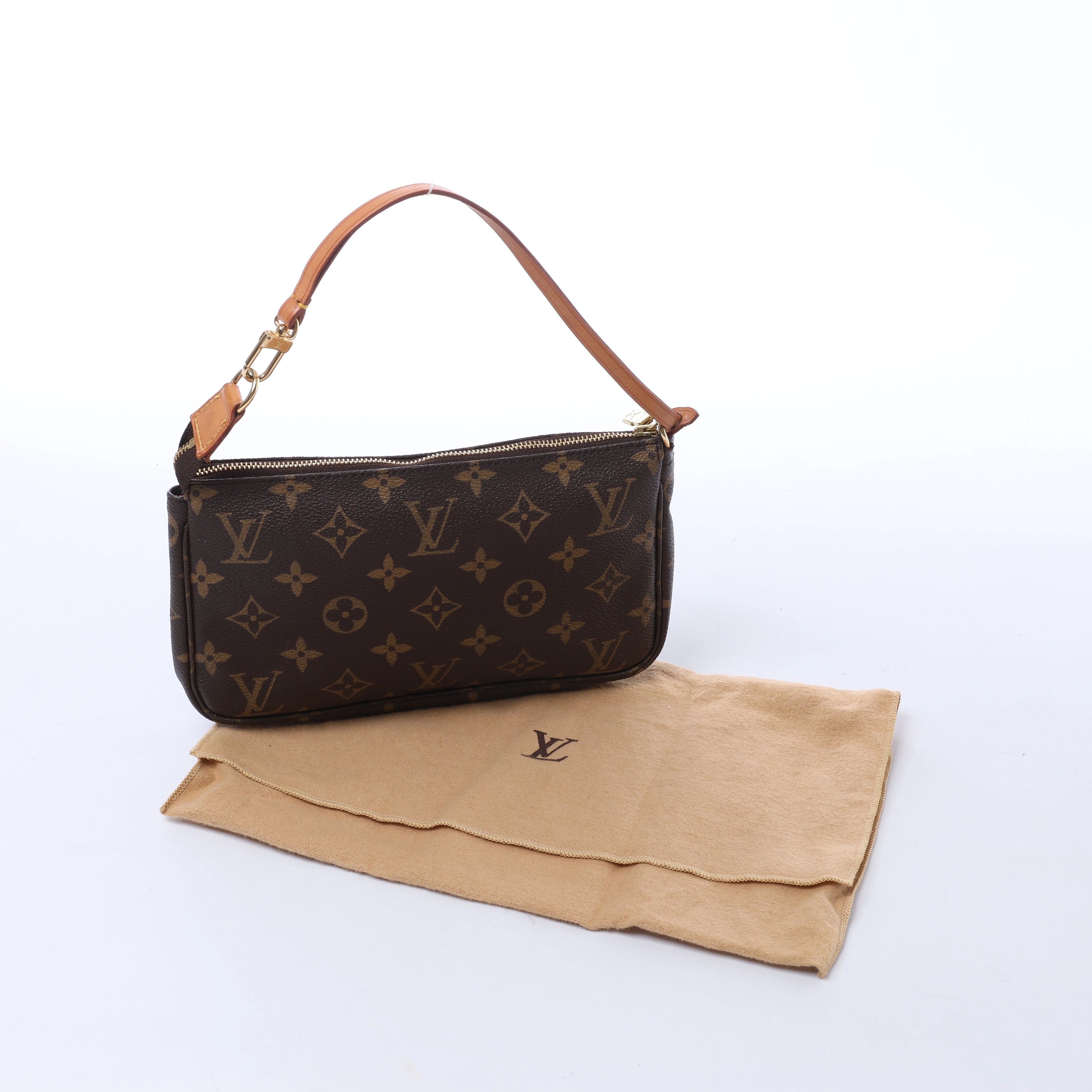 Louis Vuitton Pochette Accessoire Monogram Canvas Handbag in Brown M51980
