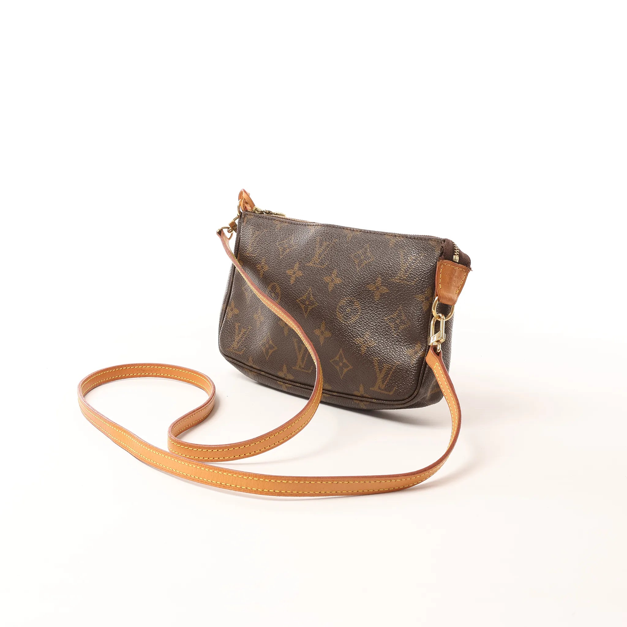 Louis Vuitton Pochette Accessoir Monogram Canvas Crossbody Bag in Brown M51980