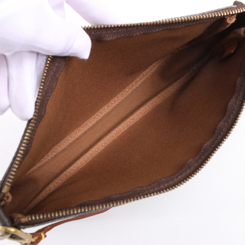 Louis Vuitton Pochette Accessoire Monogram Canvas Handbag in Brown M51980