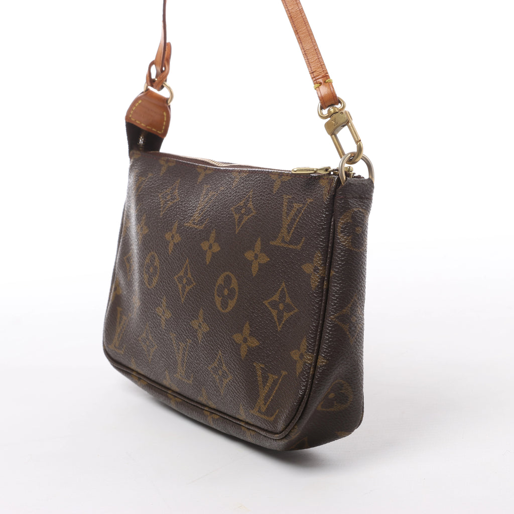 Louis Vuitton Pochette Accessoire Monogram Canvas Handbag in Brown M51980