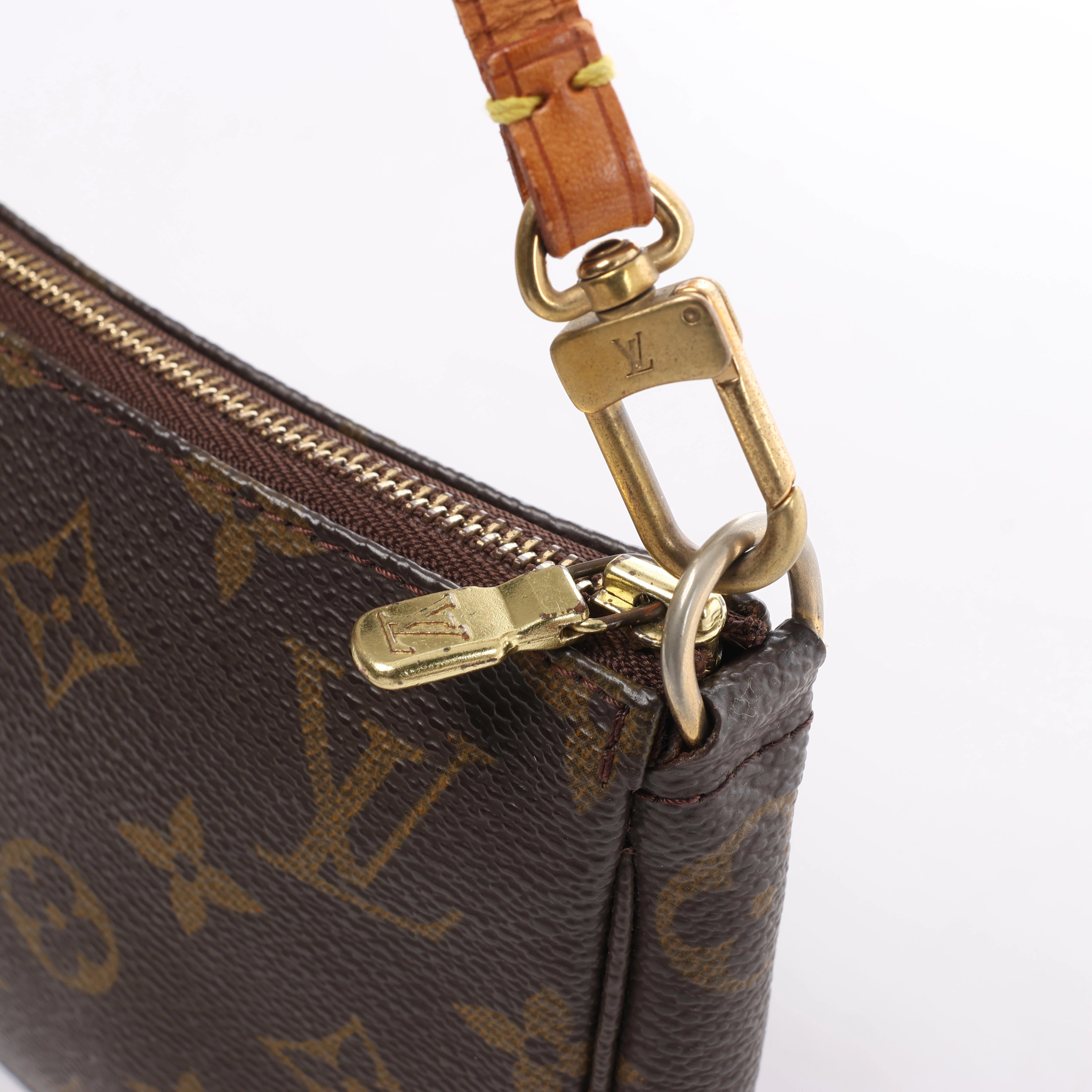 Louis Vuitton Pochette Accessoire Monogram Canvas Handbag in Brown M51980