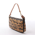 Louis Vuitton Pochette Accessoire Monogram Graffiti Handbag in Brown M92193