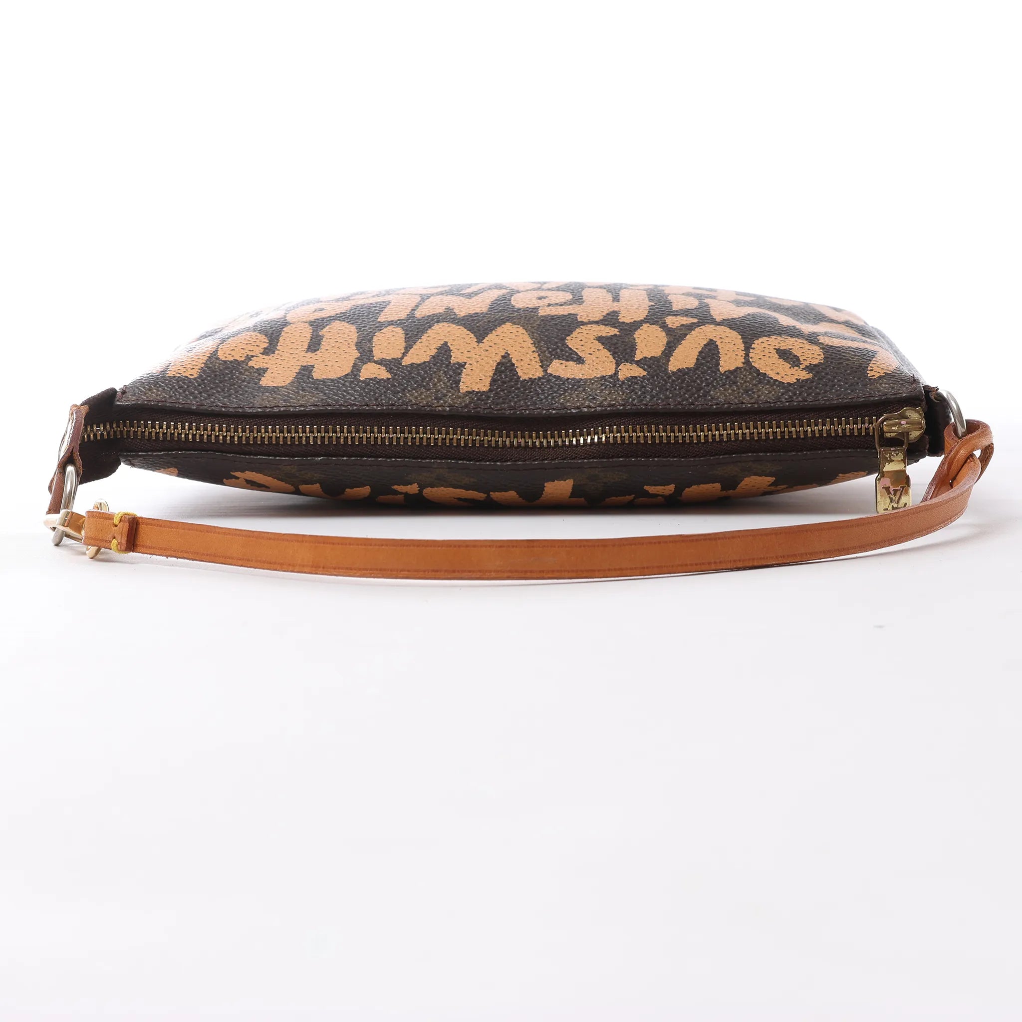 Louis Vuitton Pochette Accessoire Monogram Graffiti Handbag in Brown M92193