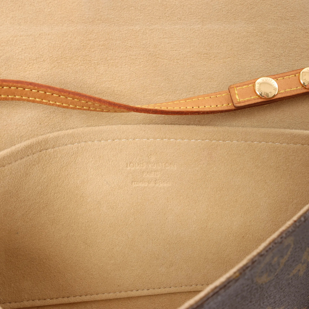 Louis Vuitton Pochette Twin GM Monogram Canvas Crossbody Bag in Brown M51852