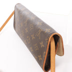 Louis Vuitton Pochette Twin GM Monogram Canvas Crossbody Bag in Brown M51852