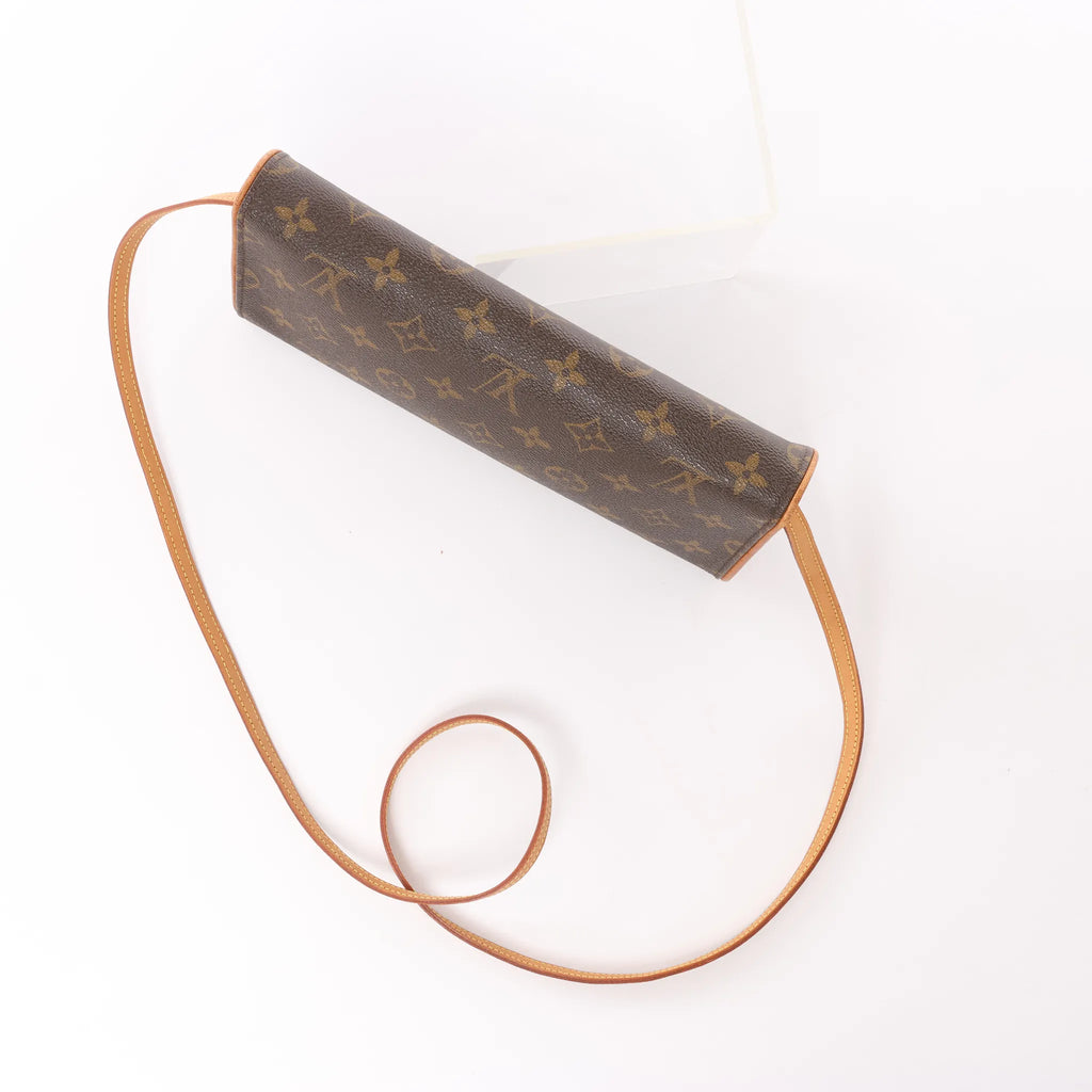 Louis Vuitton Pochette Twin GM Monogram Canvas Crossbody Bag in Brown M51852