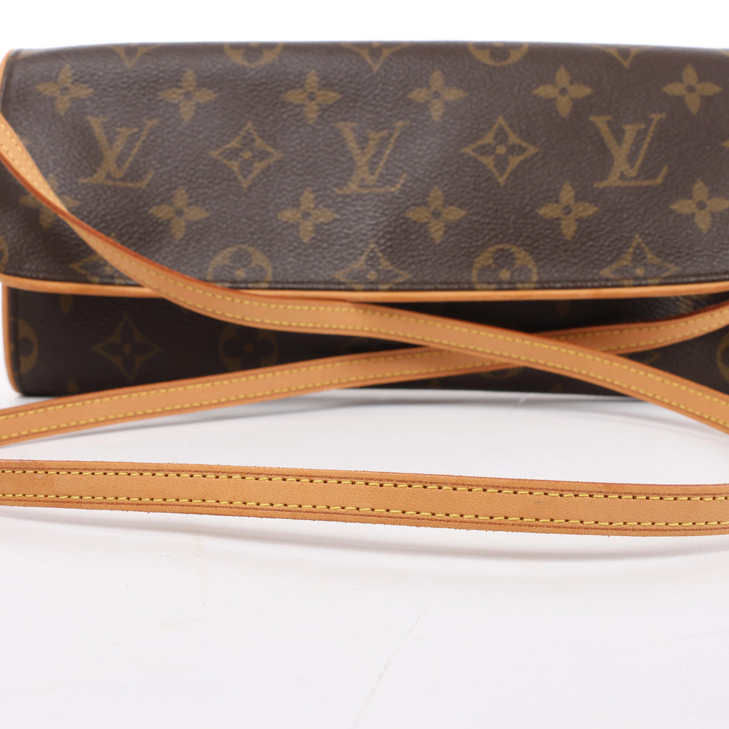 Bolso cruzado Louis Vuitton Pochette Twin GM de lona Monogram en marrón M51852