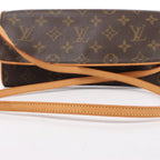 Bolso cruzado Louis Vuitton Pochette Twin GM de lona Monogram en marrón M51852