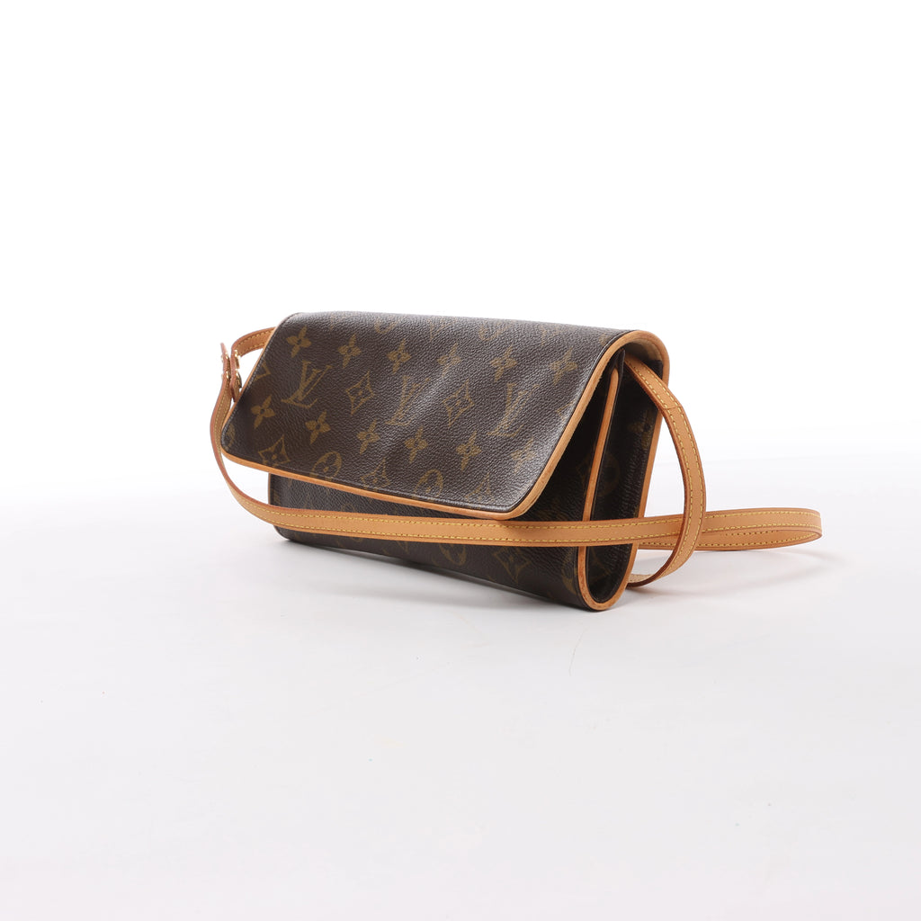 Bolso cruzado Louis Vuitton Pochette Twin GM de lona Monogram en marrón M51852
