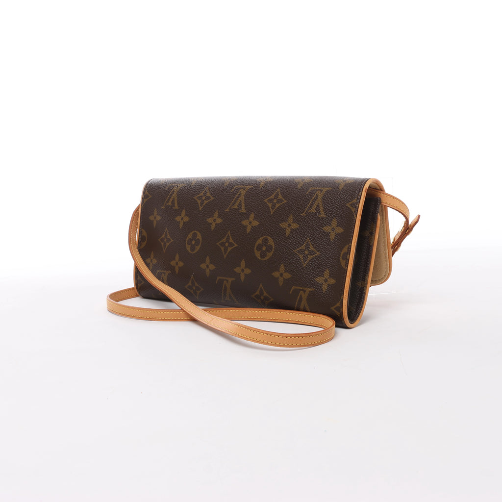 Bolso cruzado Louis Vuitton Pochette Twin GM de lona Monogram en marrón M51852