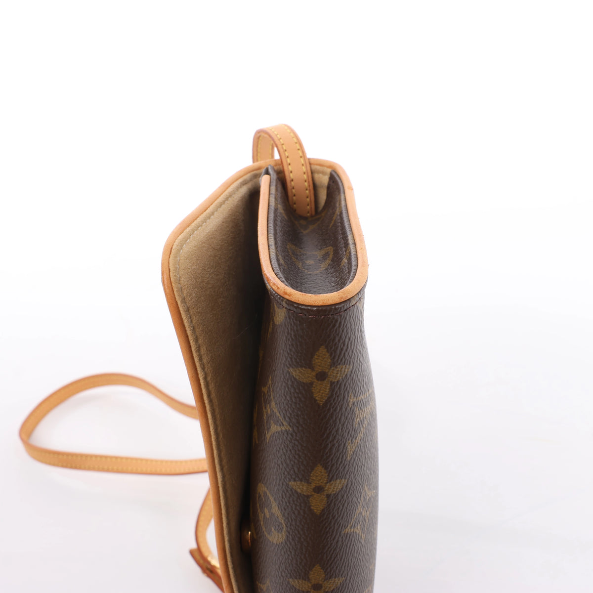 Bolso cruzado Louis Vuitton Pochette Twin GM de lona Monogram en marrón M51852
