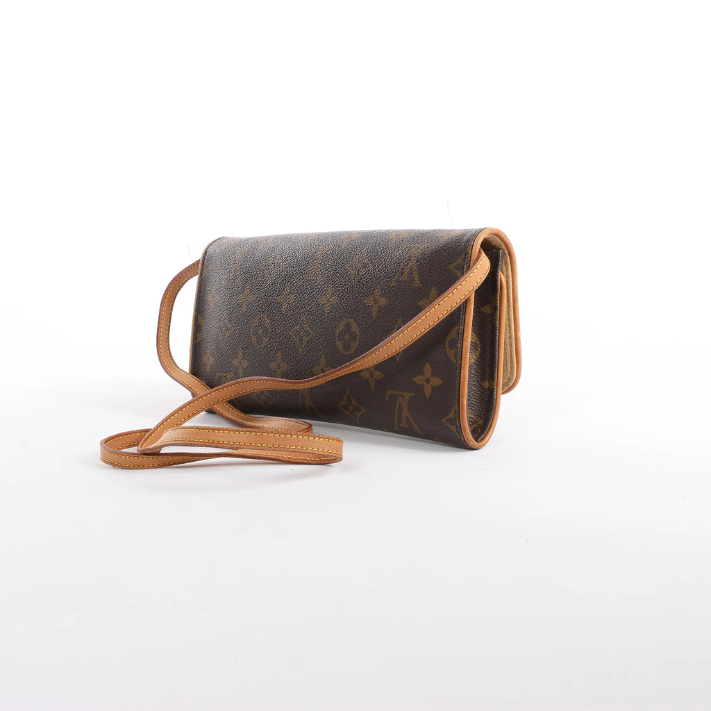 Louis Vuitton Pochette Twin GM Monogram Canvas Crossbody Bag in Brown M51852