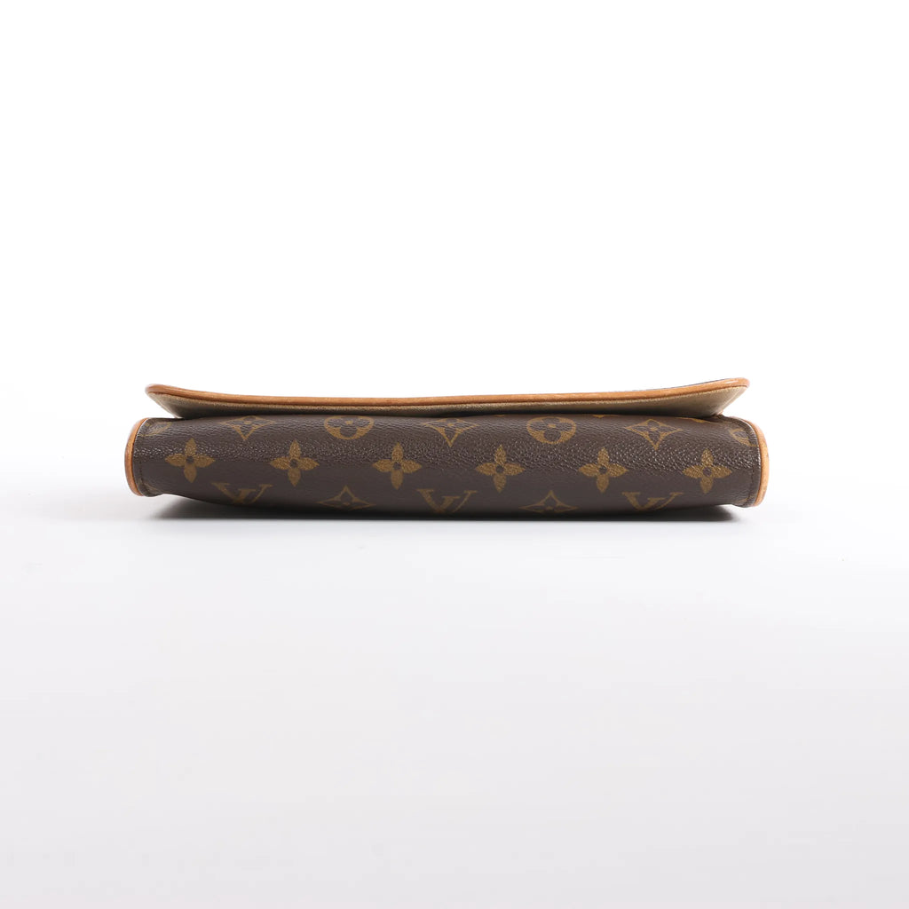 Louis Vuitton Pochette Twin GM Monogram Canvas Crossbody Bag in Brown M51852