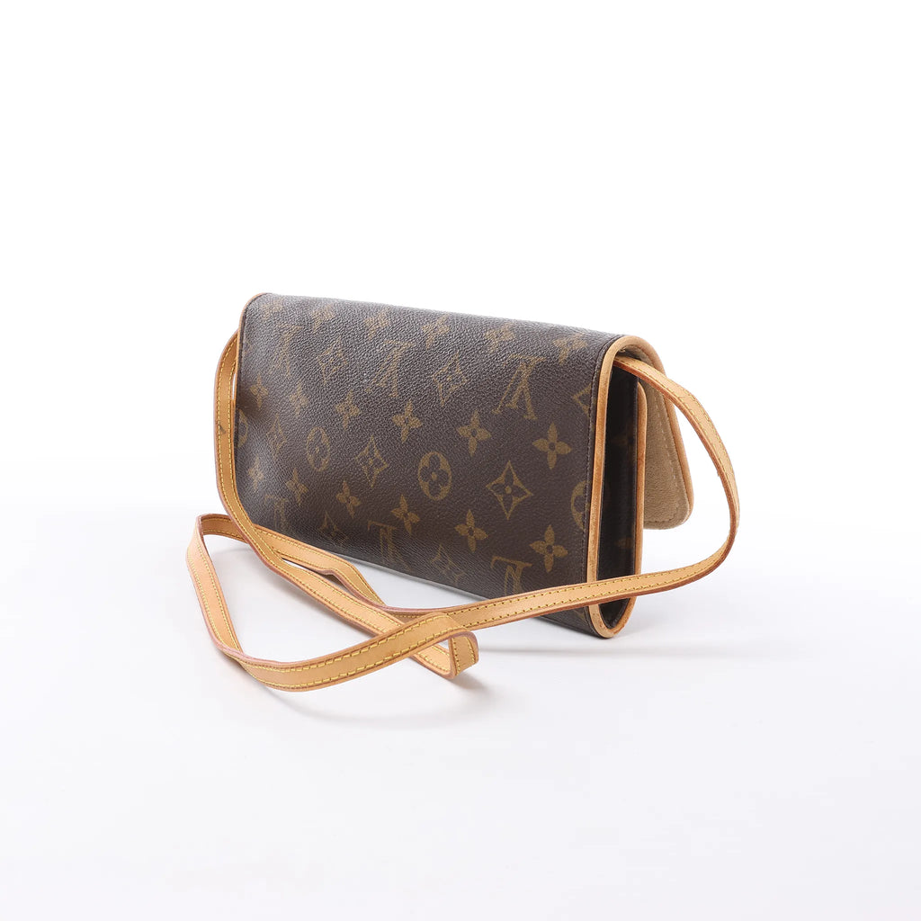 Louis Vuitton Pochette Twin GM Monogram Canvas Crossbody Bag in Brown M51852