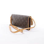 Louis Vuitton Pochette Twin GM Monogram Canvas Crossbody Bag in Brown M51852