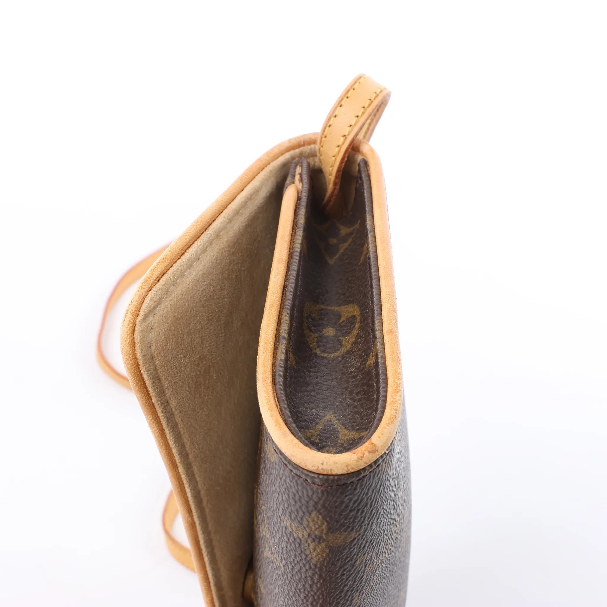 Louis Vuitton Pochette Twin GM Monogram Canvas Crossbody Bag in Brown M51852