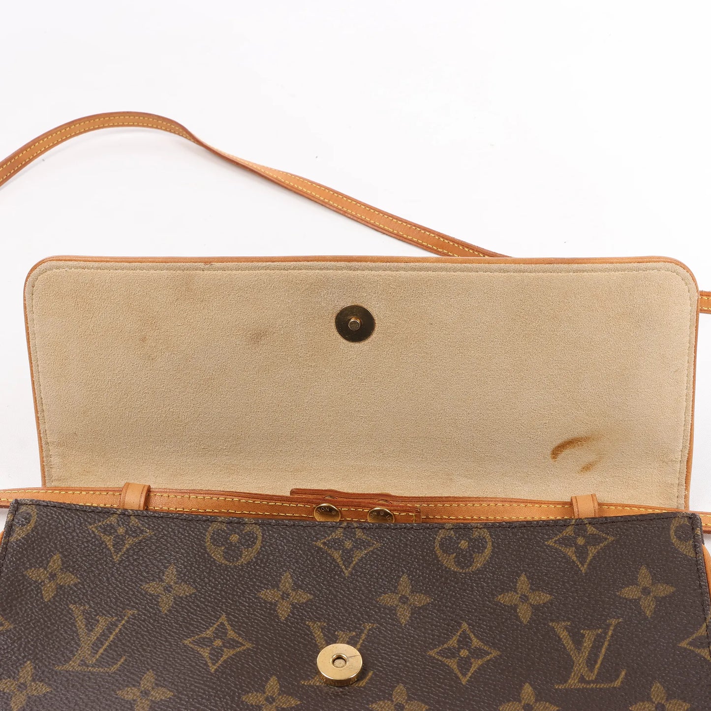 Louis Vuitton Monogram Canvas Pochette Twin GM Shoulder Bag M51852
