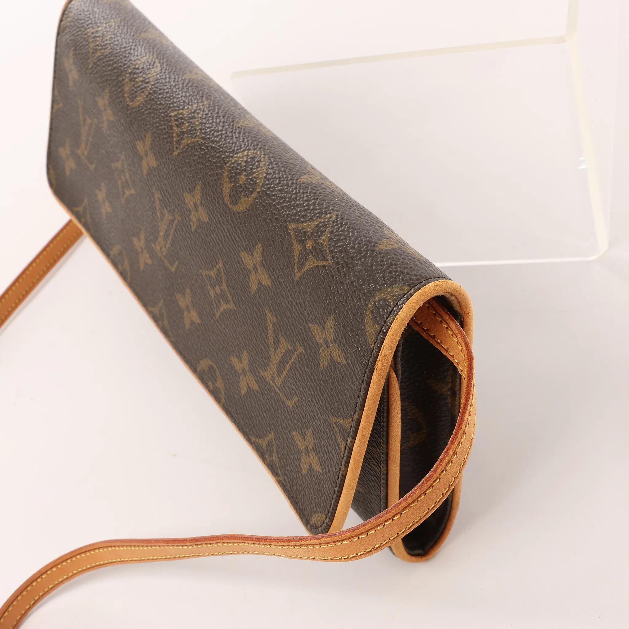 Louis Vuitton Pochette Twin GM Monogram Canvas Crossbody Bag in Brown M51852
