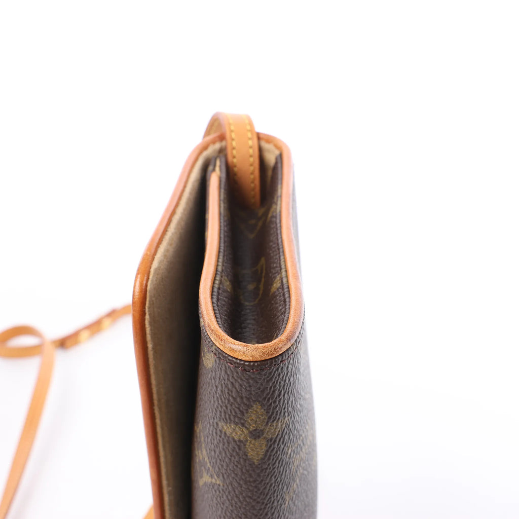 Louis Vuitton Pochette Twin GM Monogram Canvas Crossbody Bag in Brown M51852