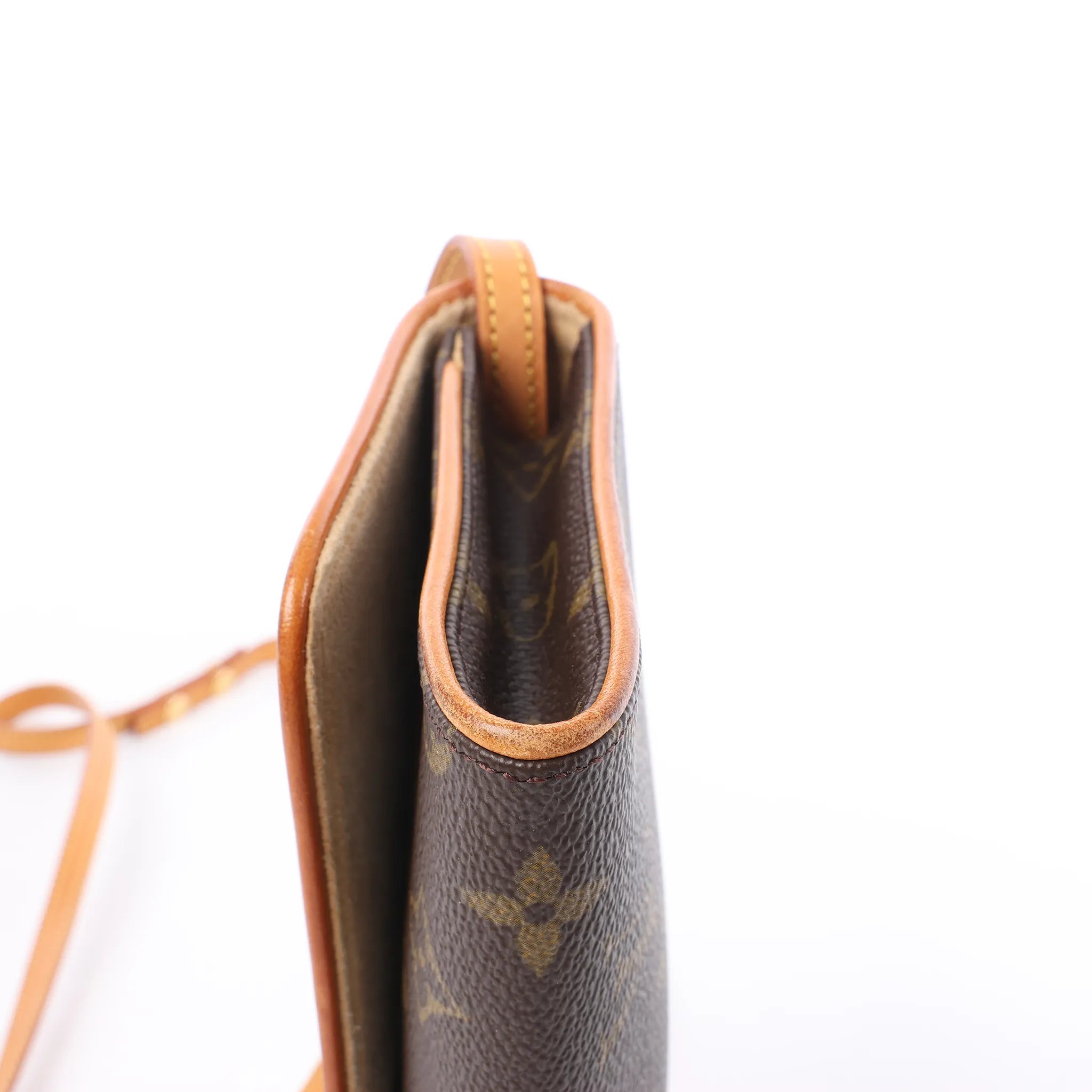 Louis Vuitton Pochette Twin GM Monogram Canvas Crossbody Bag in Brown M51852