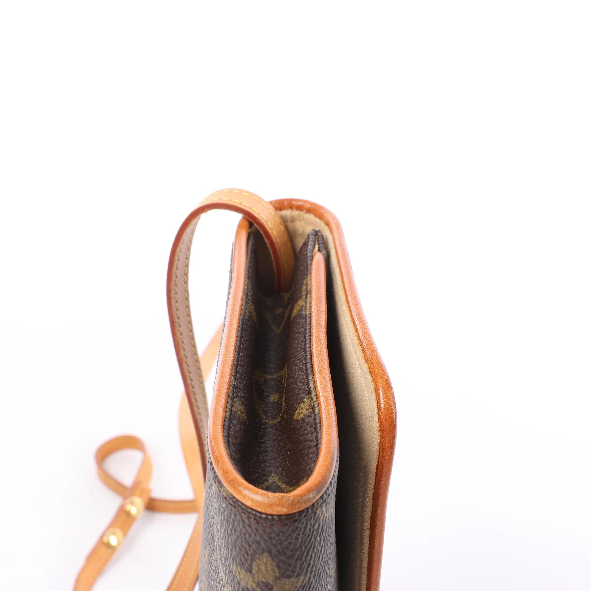 Louis Vuitton Pochette Twin GM Monogram Canvas Crossbody Bag in Brown M51852