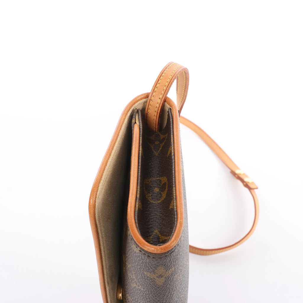 Louis Vuitton Pochette Twin GM Monogram Canvas Shoulder Bag in Brown M51852