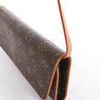 Louis Vuitton Pochette Twin GM Monogram Canvas Shoulder Bag in Brown M51852