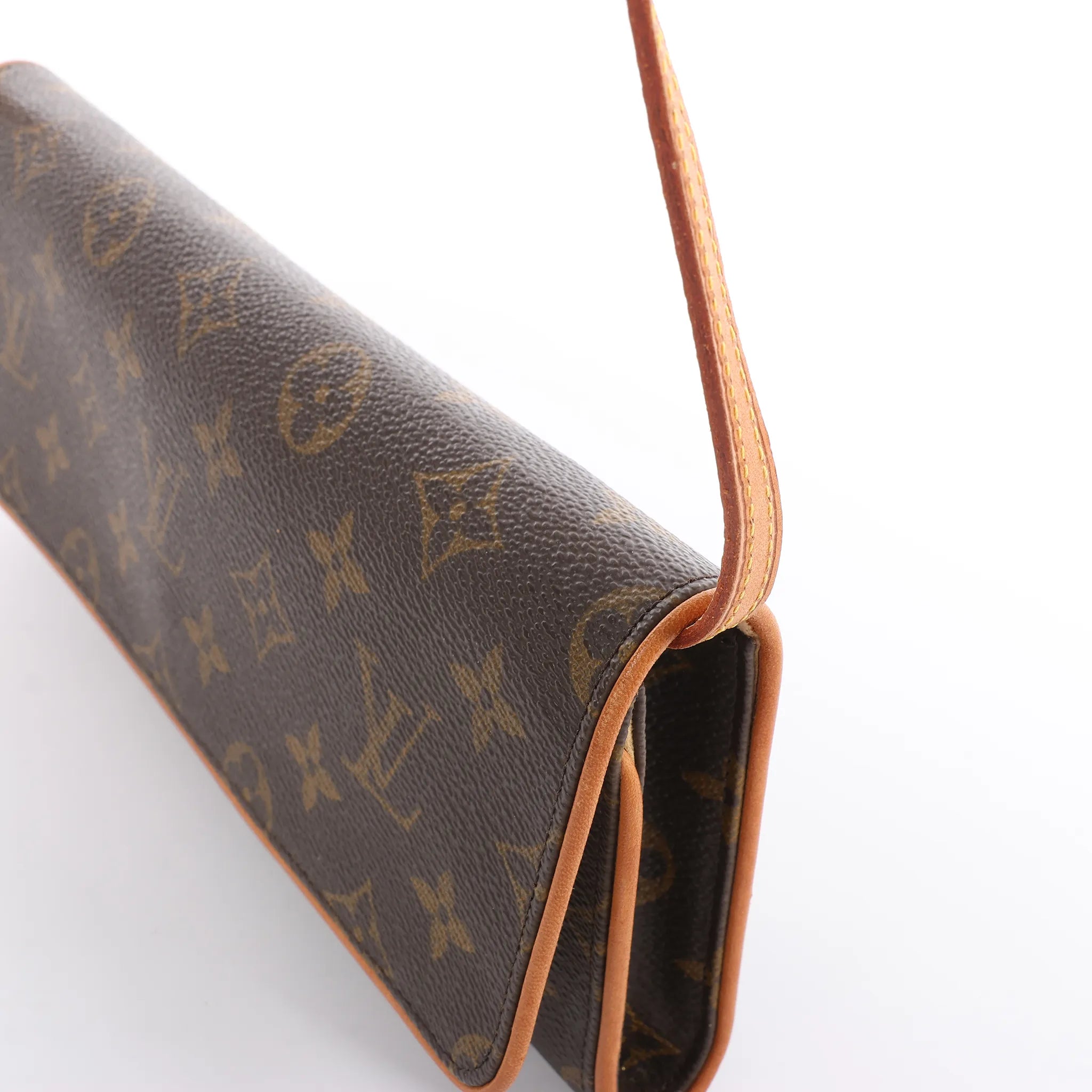Louis Vuitton Pochette Twin GM Monogram Canvas Shoulder Bag in Brown M51852