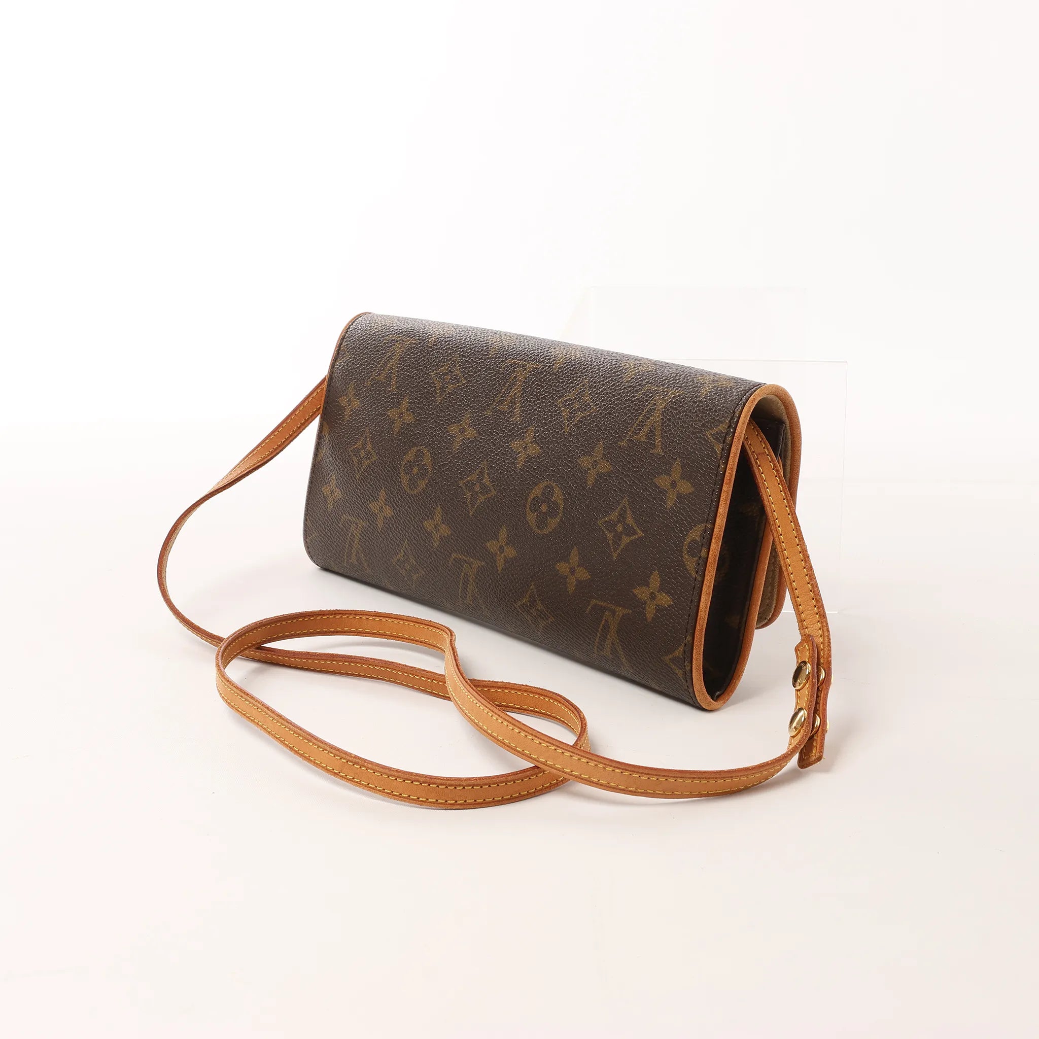 Louis Vuitton Pochette Twin GM Monogram Canvas Crossbody Bag in Brown M51852