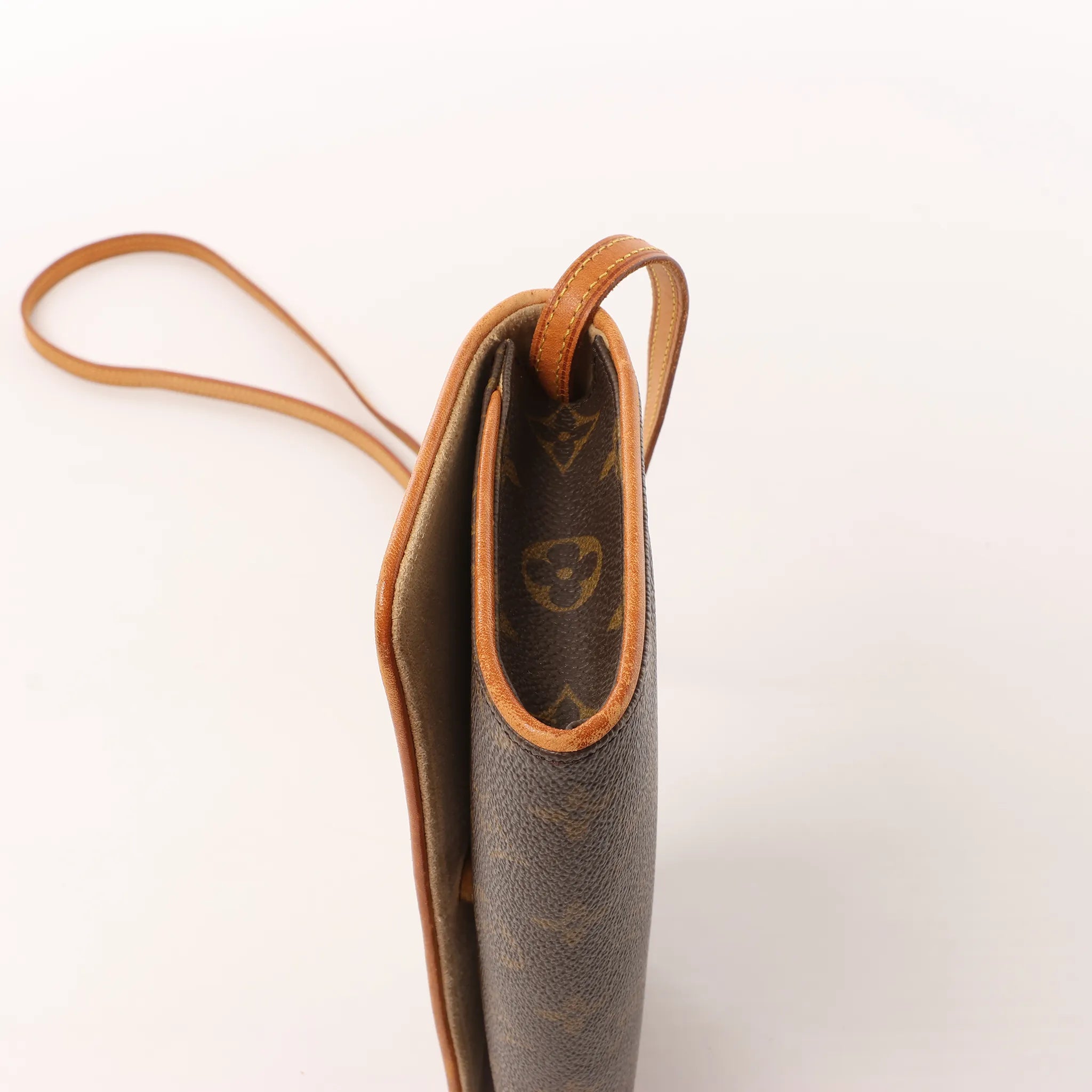 Louis Vuitton Pochette Twin GM Monogram Canvas Crossbody Bag in Brown M51852