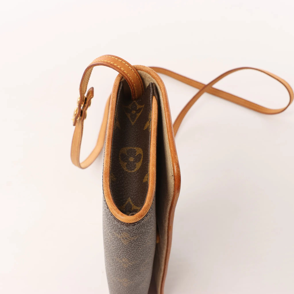Louis Vuitton Pochette Twin GM Monogram Canvas Crossbody Bag in Brown M51852